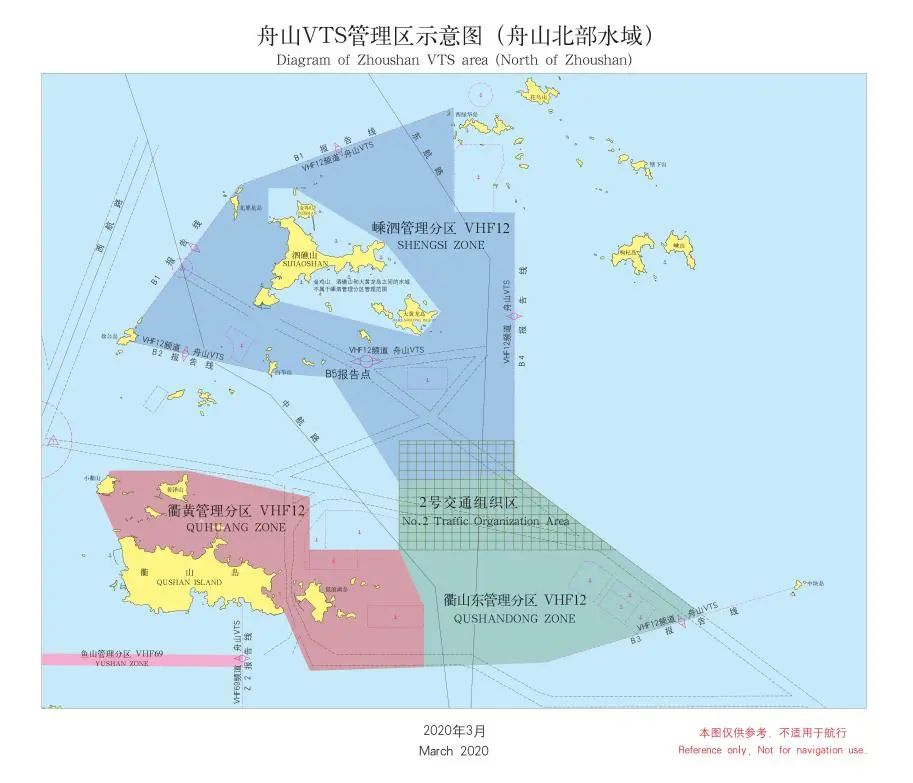 舟山vts 管理区示意图一,vhf 程序引言:本指南旨在向管理服务对象