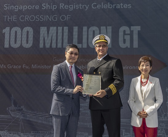 Singapore Registry of Ships Crossed 100 Million Gro