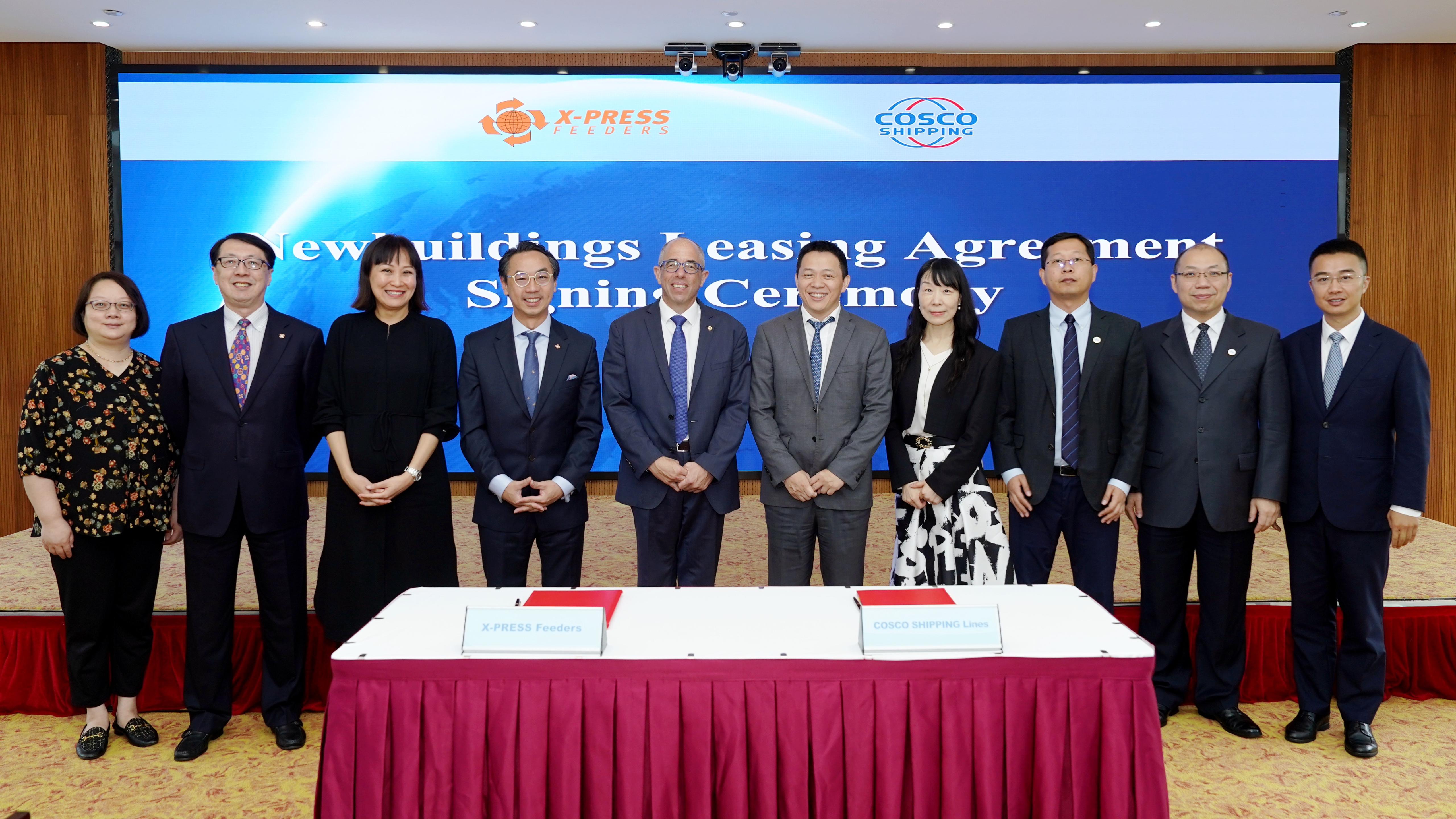 X-Press Feeders Group and COSCO SHIPPING Lines Sign