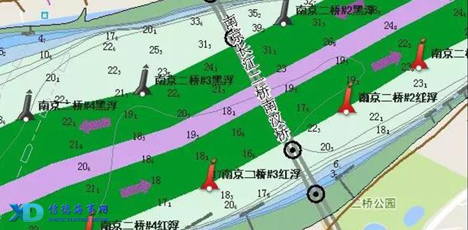 长江航行浮标分布图图片