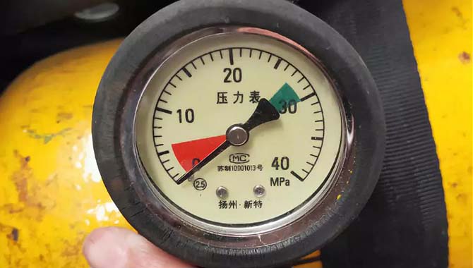 消防员装备呼吸器压力表的解释