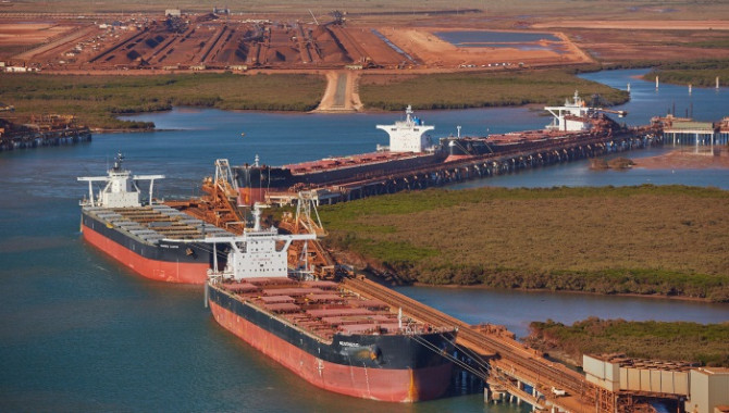 Australia's Port Hedland iron ore shipments to Chin