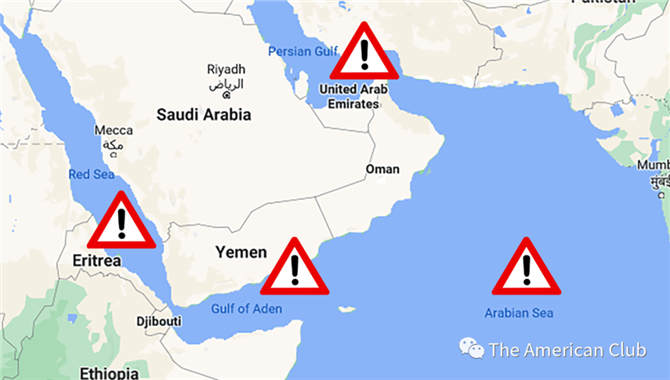 海上安全：有关船舶在阿拉伯湾、阿曼湾