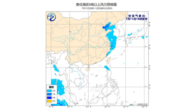 渤海将有8～10级雷暴大风