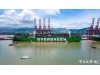 World's largest container ship docks at Ningbo Zhou
