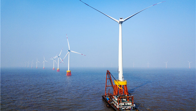 China's wind power generation surges 20 pct in coas