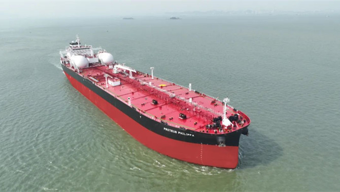 GSI delivered a 110,000 dwt LNG dual-fuel tanker