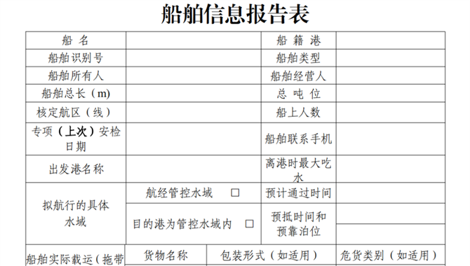 中华人民共和国海事局关于对近期入沪船