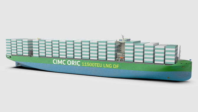 CIMC ORIC will design 10 11,500 TEU LNG dual-fuel p