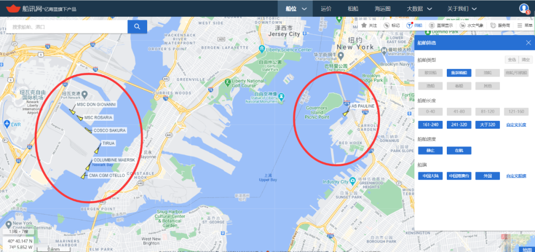 纽约新泽西港，无一艘集装箱船停靠？！