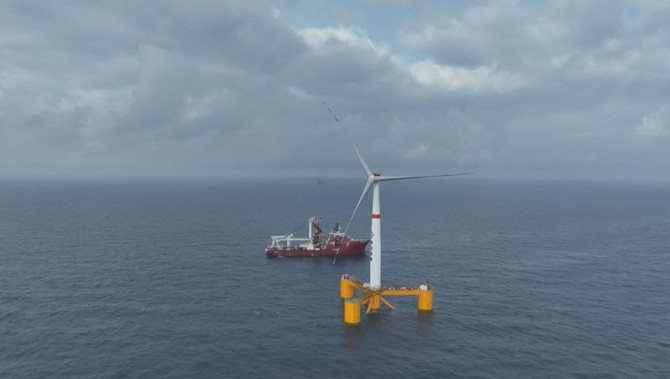 China completes first deep-sea floating wind power 