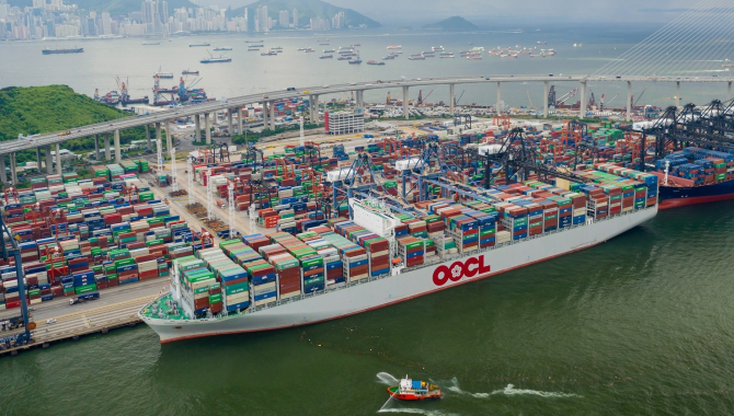 OOCL sees huge decrease in revenues amid container 