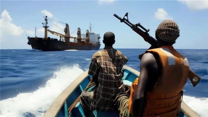 索马里海盗袭击油船，与军舰交火！