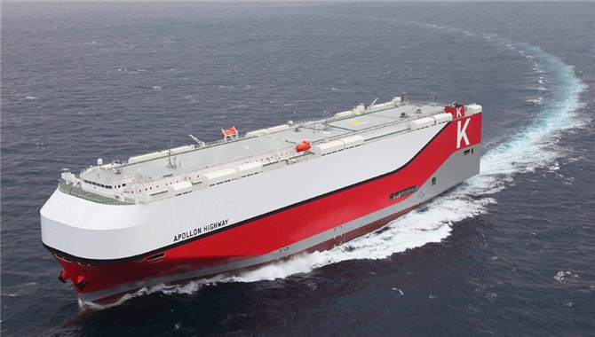 川崎汽船在汽车船上应用100%的生物燃料