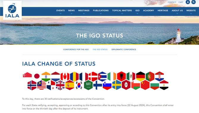 《国际航标组织公约》生效在即，新政府
