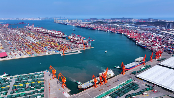 Qingdao Port's automated pulp terminal put into use