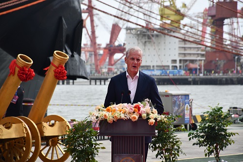 Norwegian Prime Minister Attends Naming Ceremony of