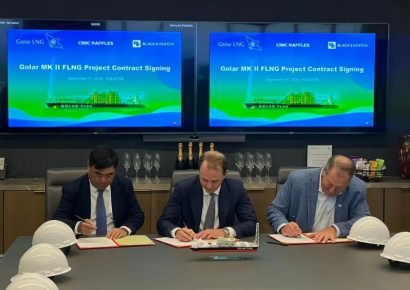 CIMC Raffles and Golar LNG Sign Landmark FLNG EPC C