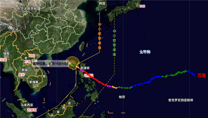 台风“万宜”黄色预警！船舶作业、航行