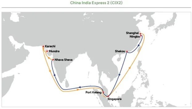 OOCL推出新航线! 中国—印度次大陆