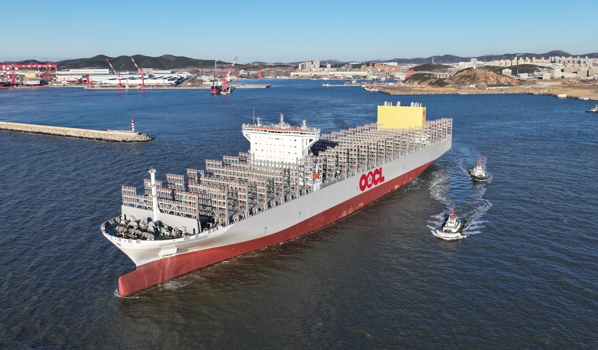 OOCL Names its Third 16,828 TEU Container Vessel, O