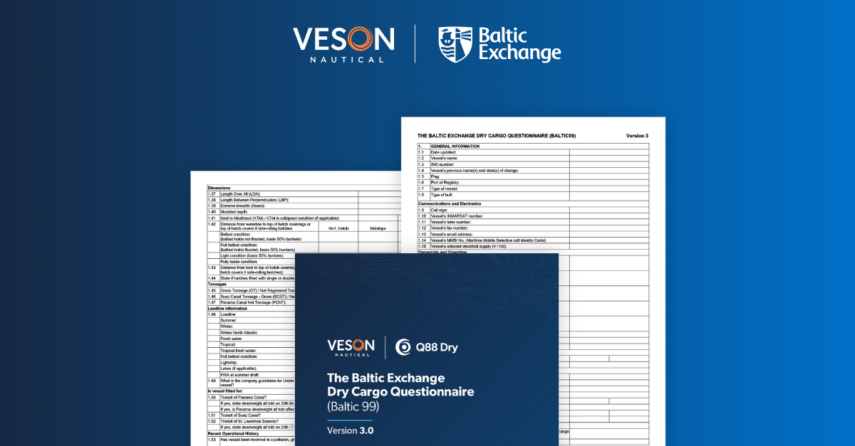 Baltic Exchange and Veson Nautical launch revamped 