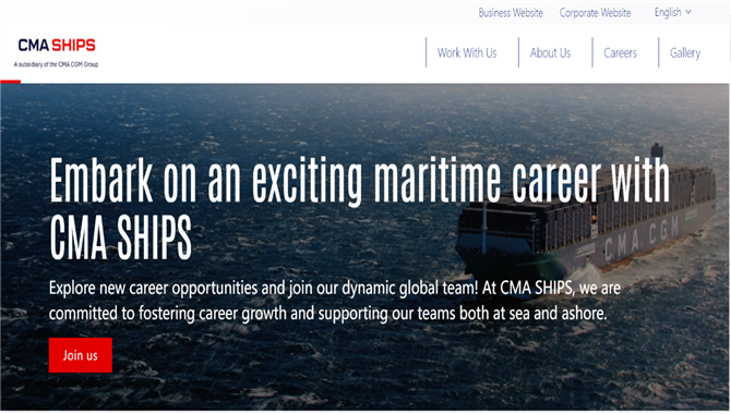 CMA CGM推出全球首个专属海员招聘平台——CMASHIPS.com