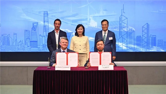 太平洋航运与香港中华煤气签订绿色甲醇供应MOU