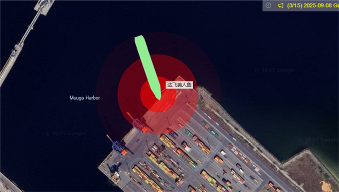 CMA CGM LNG集装箱撞上码头搁浅