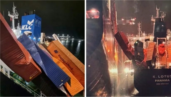 LNG加注作业期间，集装箱船发生重大事故