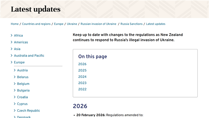 突发！新西兰制裁与俄相关23名个人、1