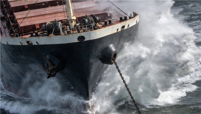 风险提示 | 警惕风浪中起锚对锚设备的损