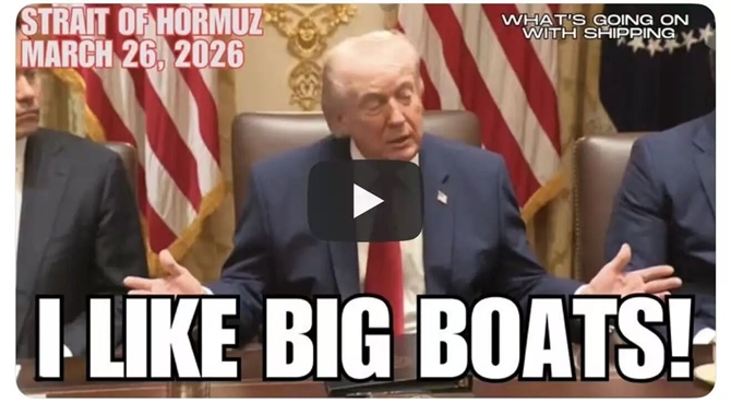 特朗普称，伊朗已经允许8到10艘大船过峡