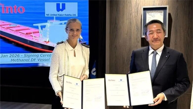 力拓开始租入运营两艘甲醇双燃料Newcas